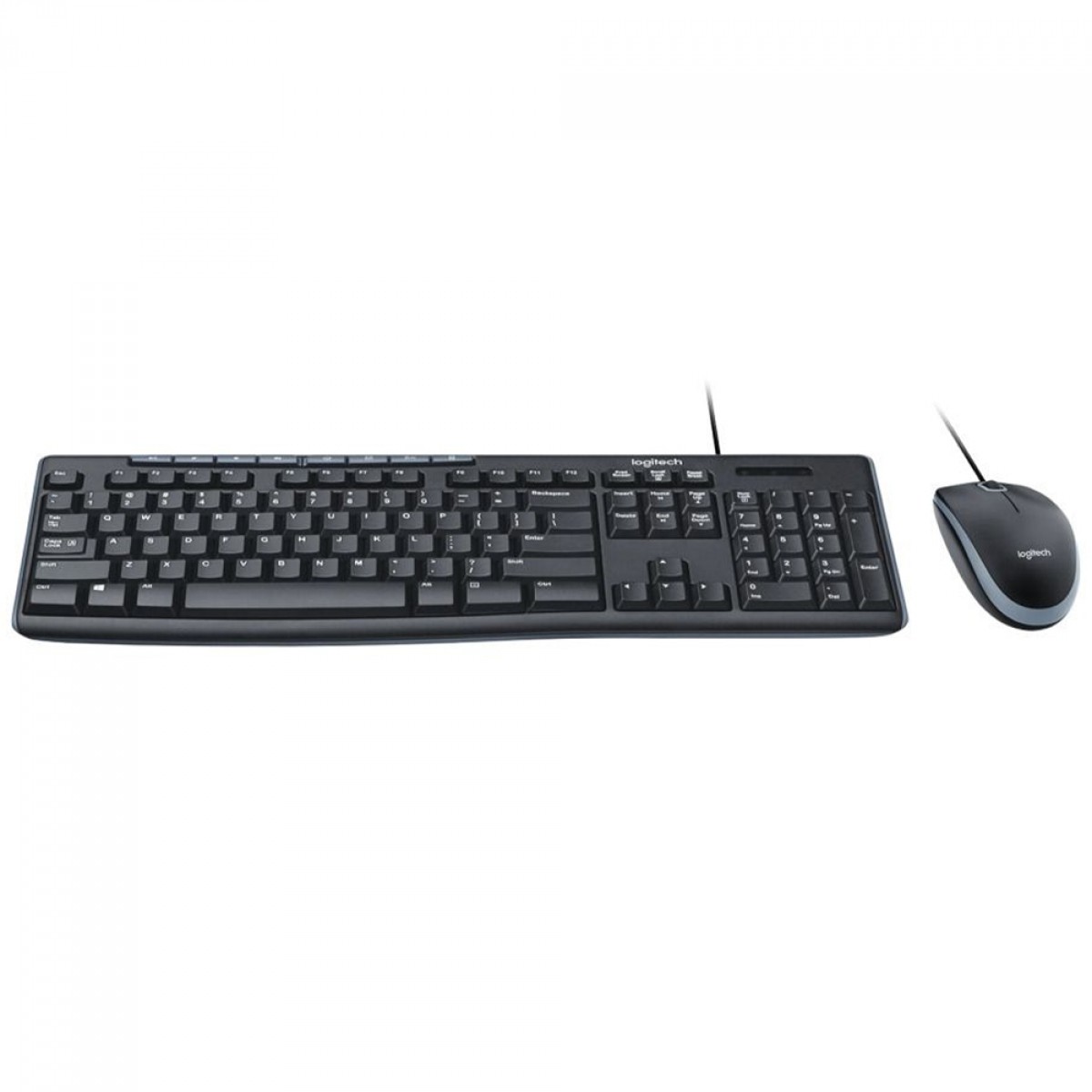 Combo Teclado e Mouse Logitech MK200, USB, Preto, 920-002718