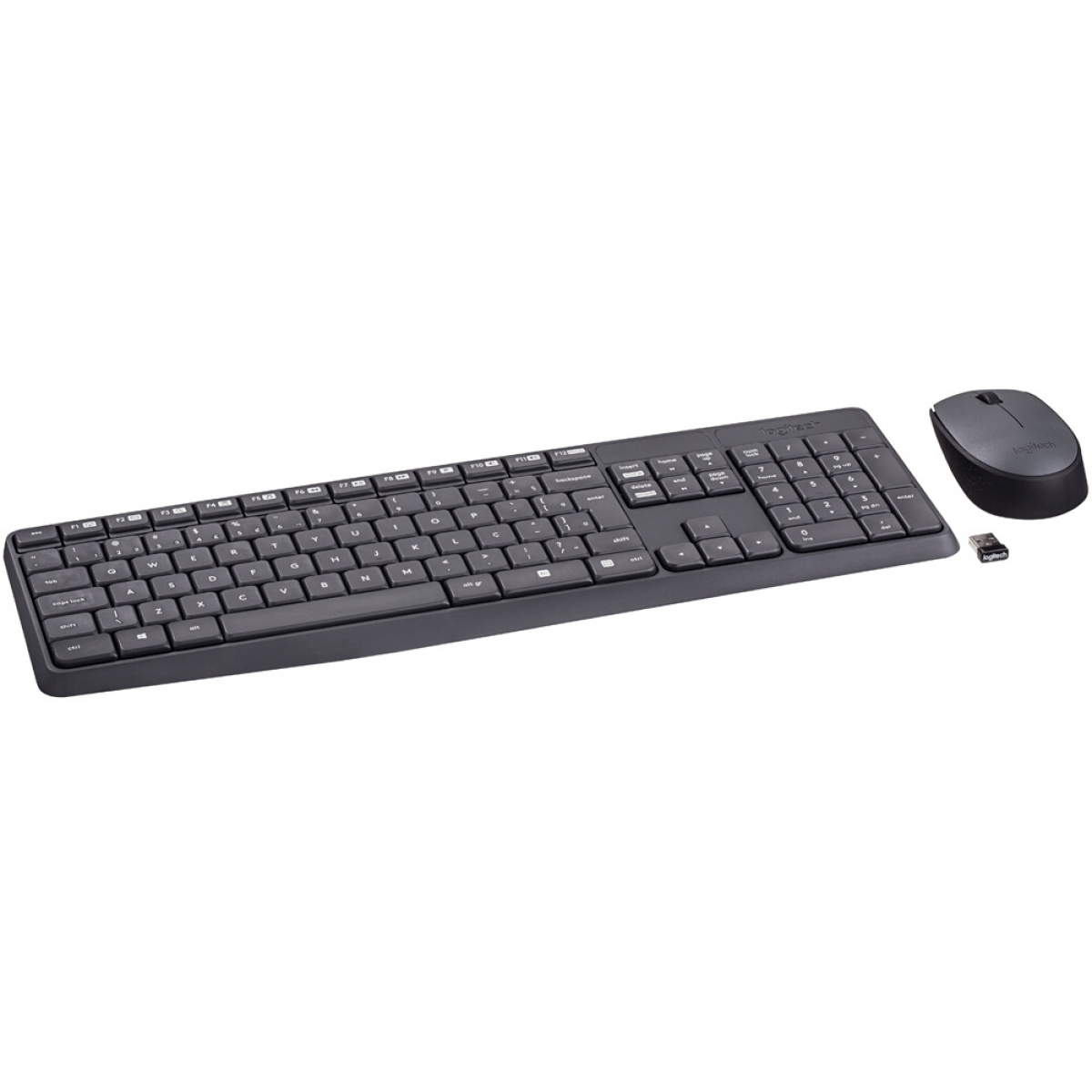 Combo Gamer Teclado e Mouse Logitech MK235, Grey, ABNT2, 920-007903