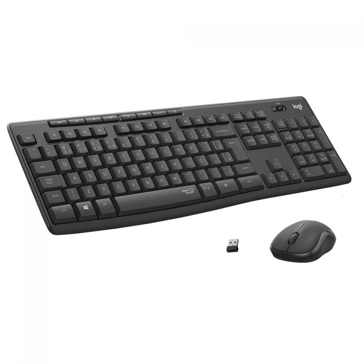 Combo Teclado e Mouse Logitech MK295, Sem Fio, Black, ABNT, 920-009793