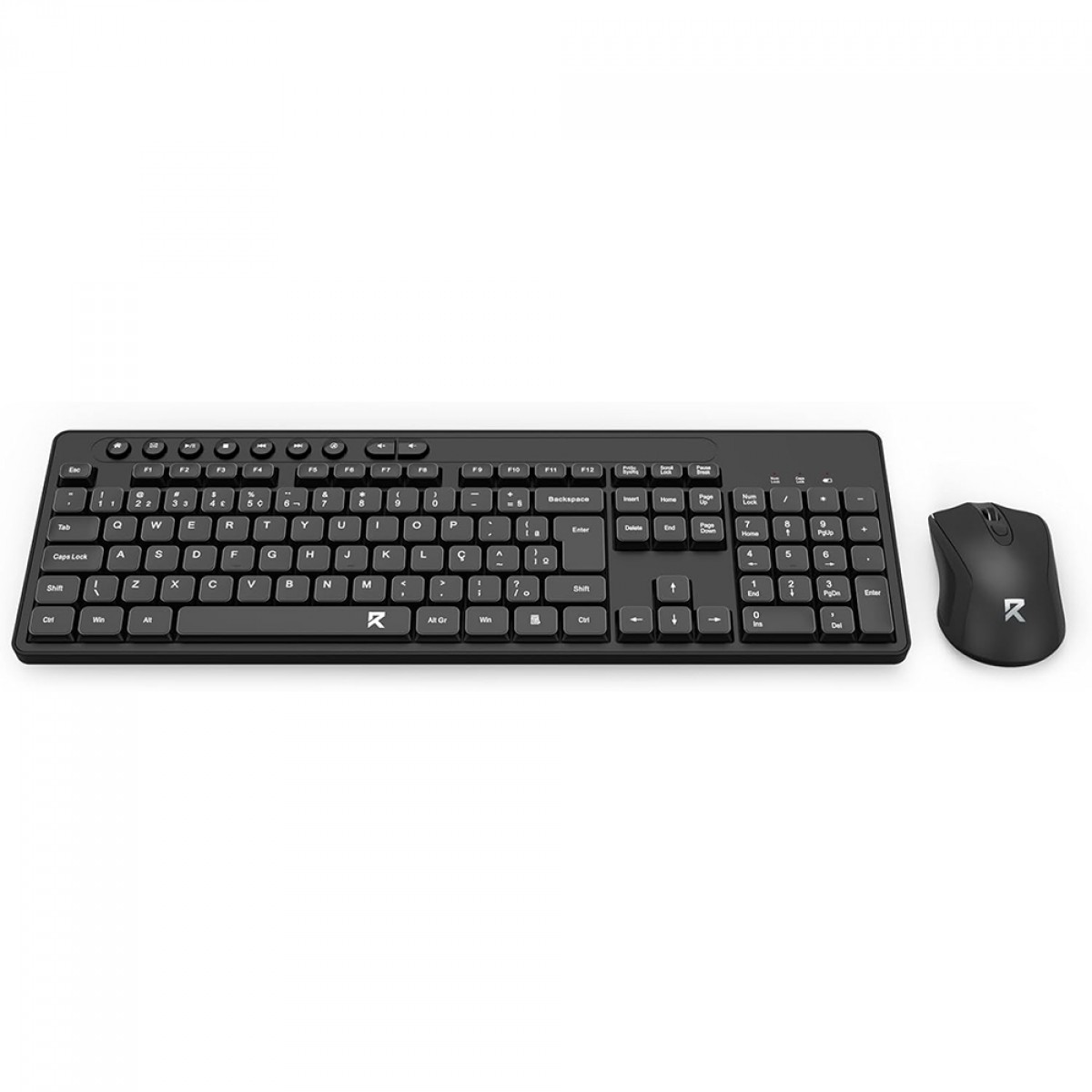 Combo Teclado e Mouse Redragon Office BS-7094, Sem Fio, Preto