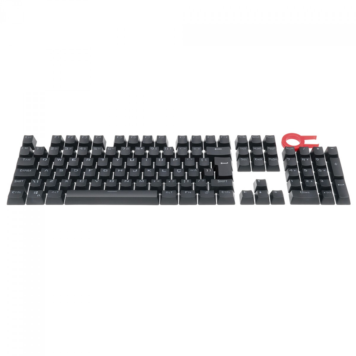 Conjunto de Teclas Redragon A108, ABNT2, Double Shot, PBT, Black