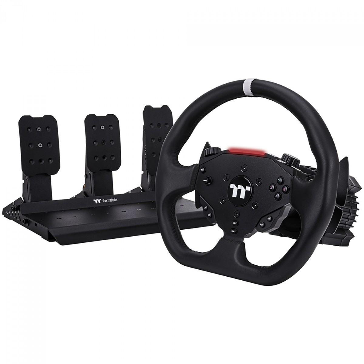 Conjunto Para Simulador Thermaltake G6 Direct Drive, RGB, Com Volante/Pedal/Motor, Preto, GRB-G6D-DGT3BB-01