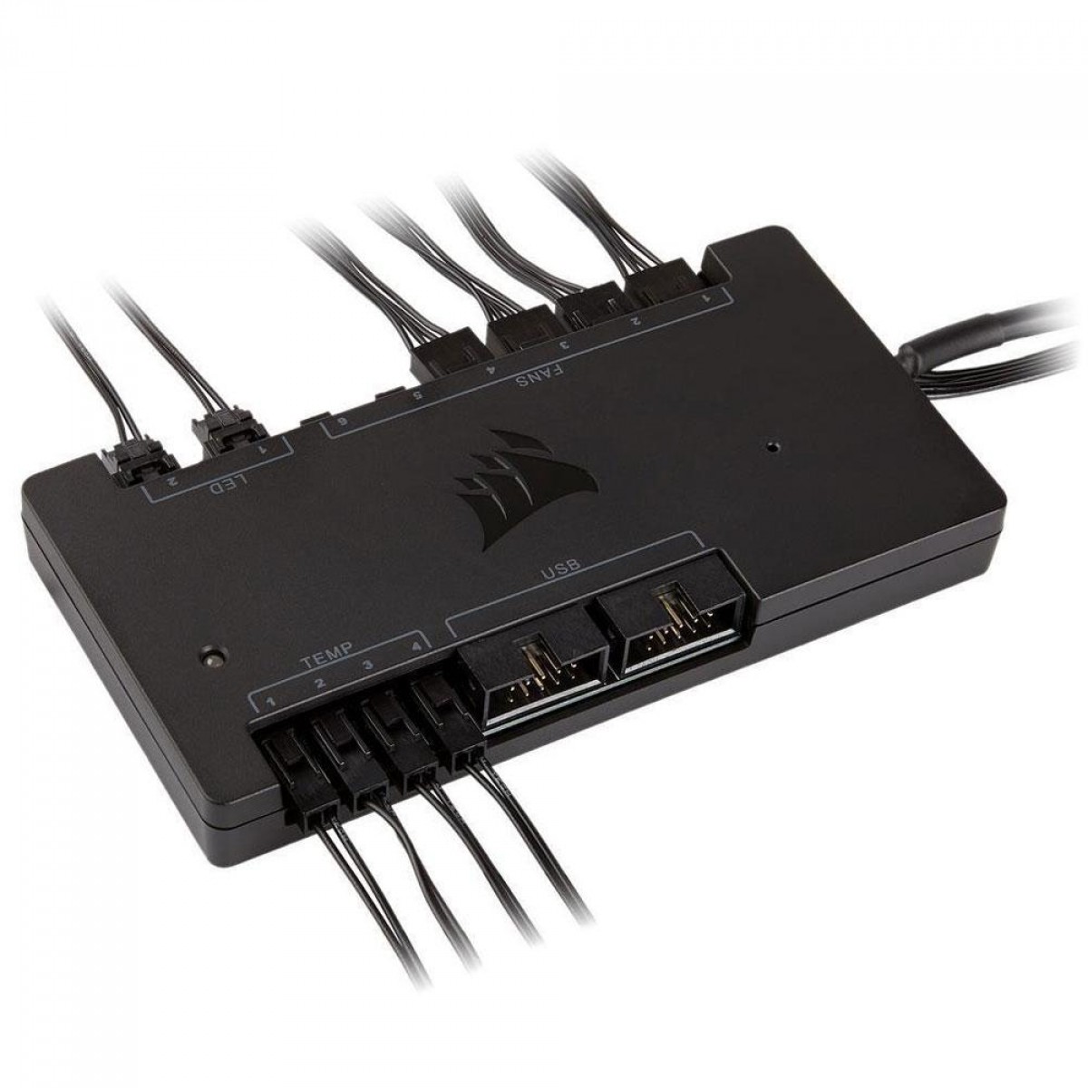 Controlador de Fan Corsair iCue Commander PRO Smart RGB, Para Velocidade e LED RGB, CL-9011110-WW