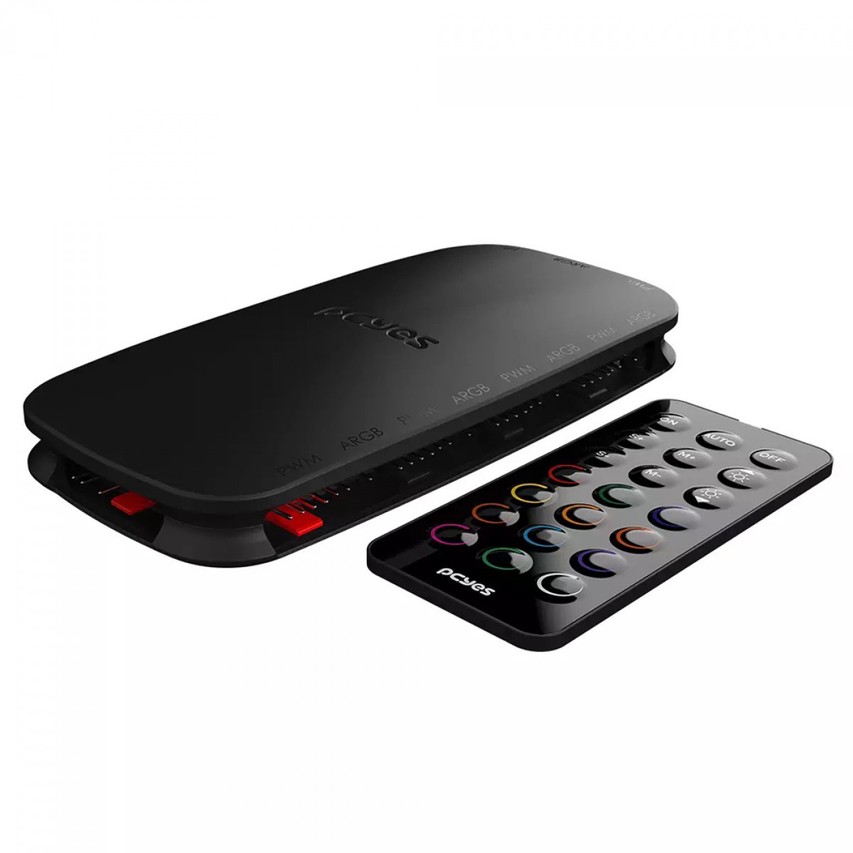 Controlador de Fan PCYES Light Core Black Vulcan, 9 Portas PWM+ARGB, Preto, PELC9PVBR