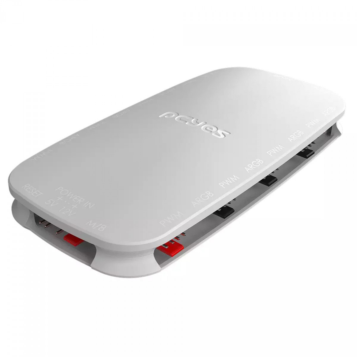 Controlador de Fan PCYES Light Core White Ghost, 9 Portas PWM+ARGB, Branco, PELC9PGBR