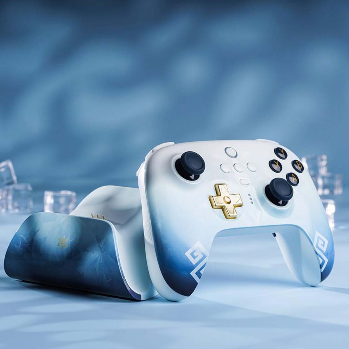 Controle Gamer 8BitDo Chongyun, Sem Fio, Windows, Apple, Switch, SteamOS, Raspberry Pi, Blue, 81HA04