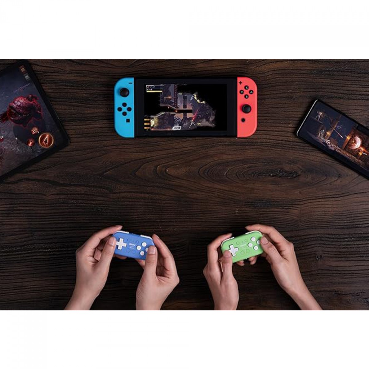Controle Gamer 8BitDo Micro, Bluetooth, Gamepad, Android/Nintendo Switch/Raspberry, Azul, 80EL02