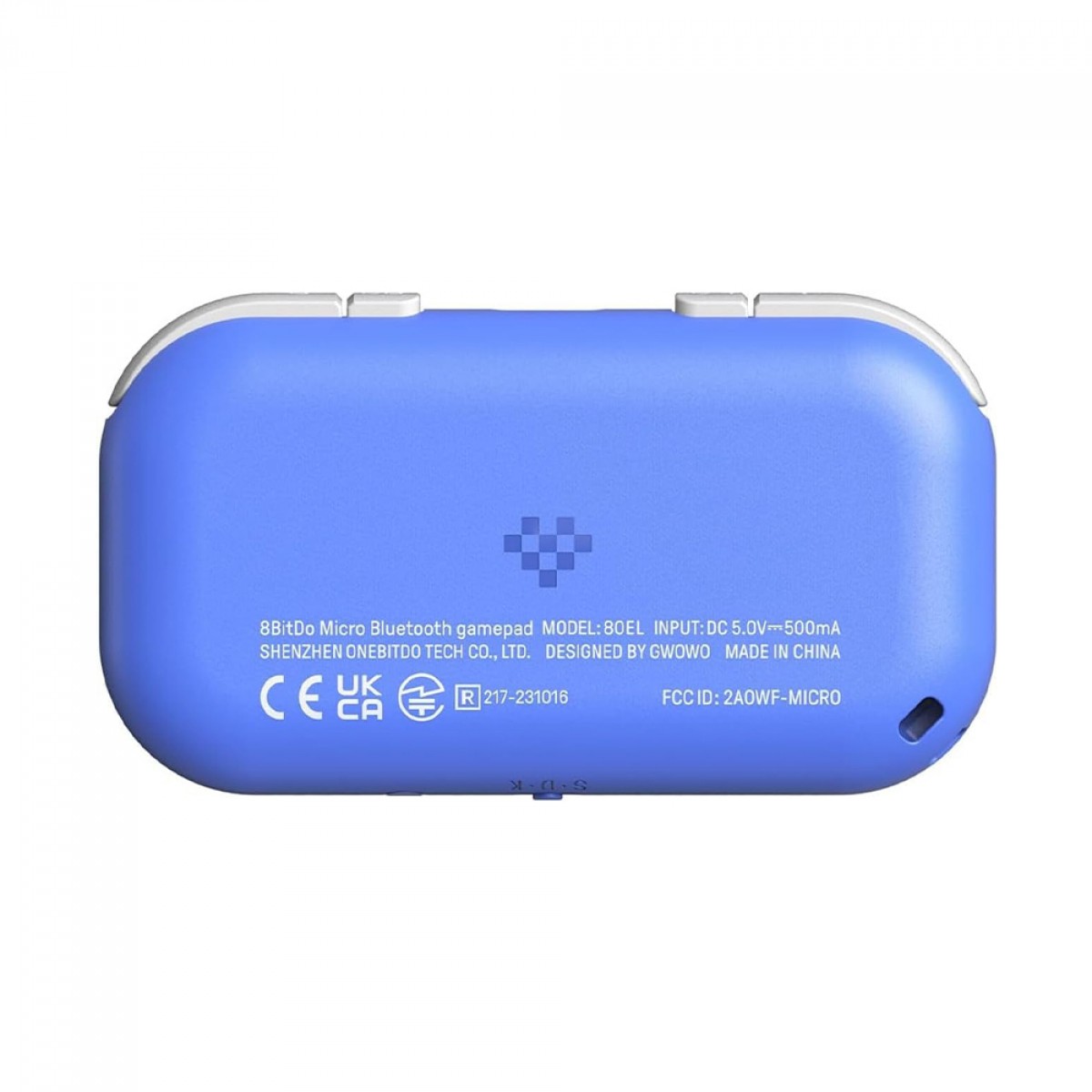 Controle Gamer 8BitDo Micro, Bluetooth, Gamepad, Android/Nintendo Switch/Raspberry, Azul, 80EL02