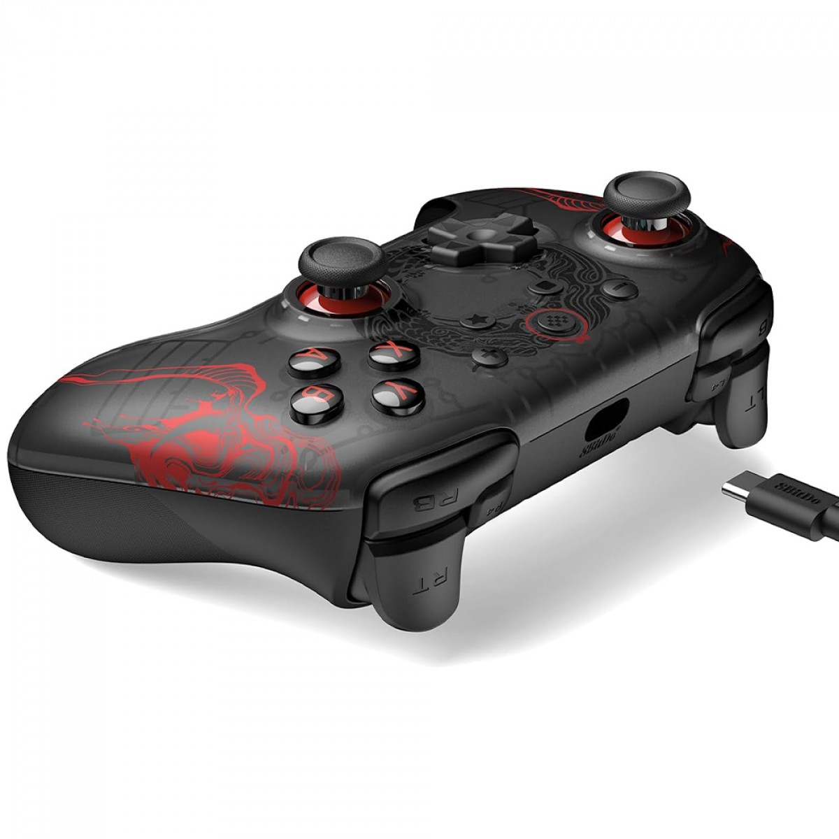 Controle Gamer 8BitDo Ultimate 2C Black Myth Wukong, Com Fio, Hall Effect, Preto, 82CD05