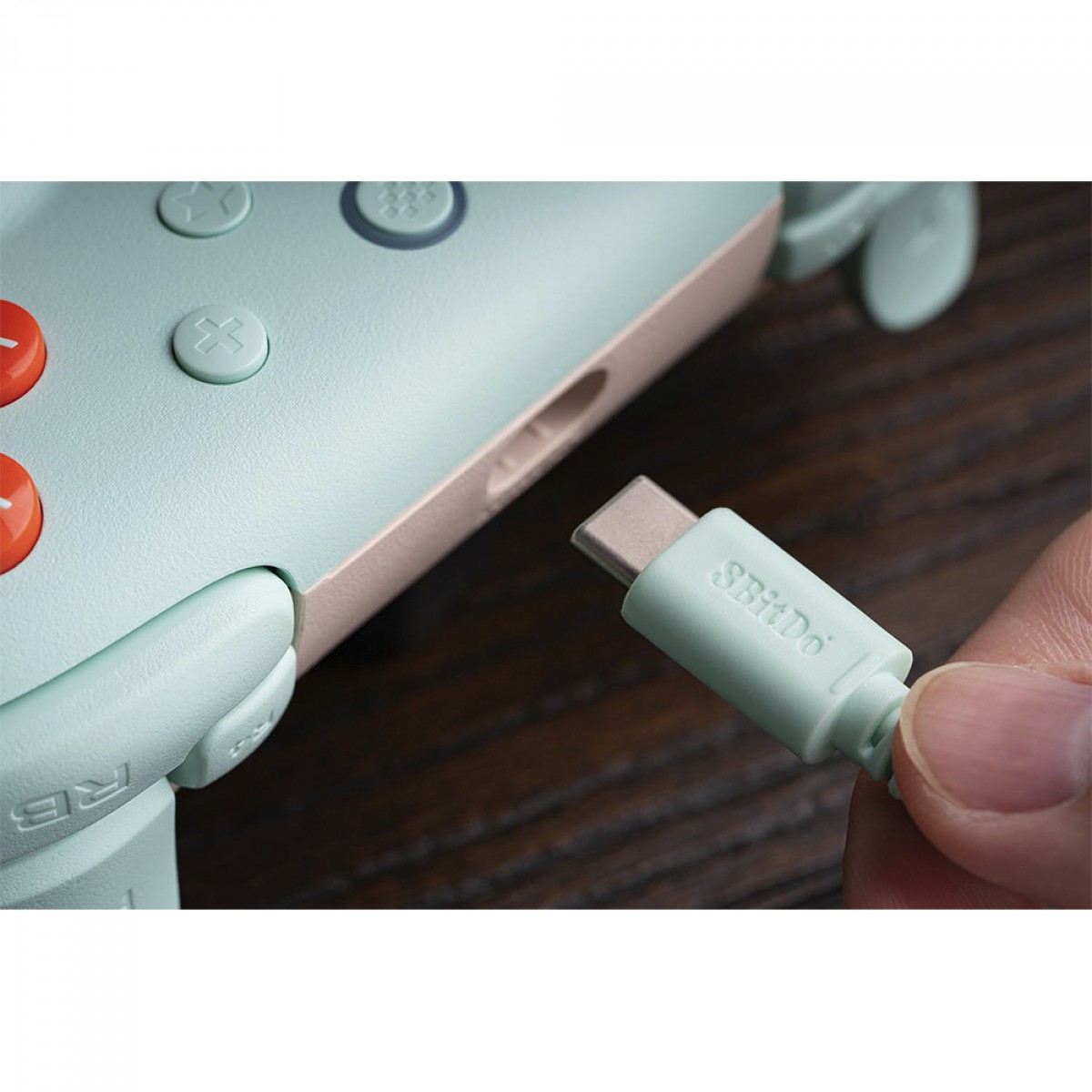 Controle Gamer 8BitDo Ultimate 2C, Com Fio, Hall Effect, Mint, 82CD03