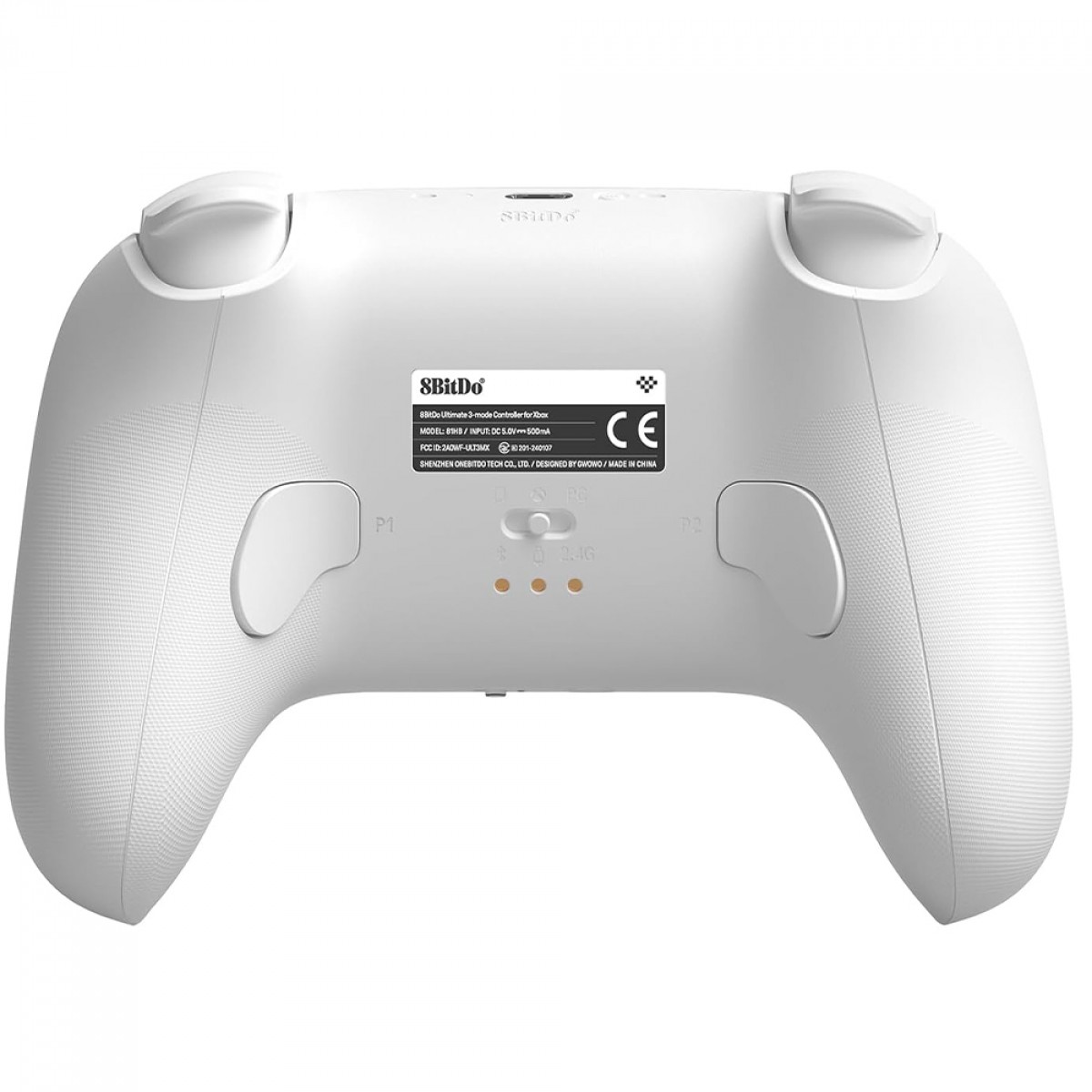 Controle Gamer 8BitDo Ultimate 3-Mode Para Xbox, Com Joystick Hall Effect, Windows/Android, Licenciado Microsoft, Branco, 81HB01D