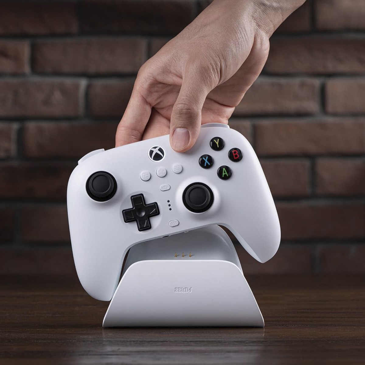 Controle Gamer 8BitDo Ultimate 3-Mode Para Xbox, Com Joystick Hall Effect, Windows/Android, Licenciado Microsoft, Branco, 81HB01D