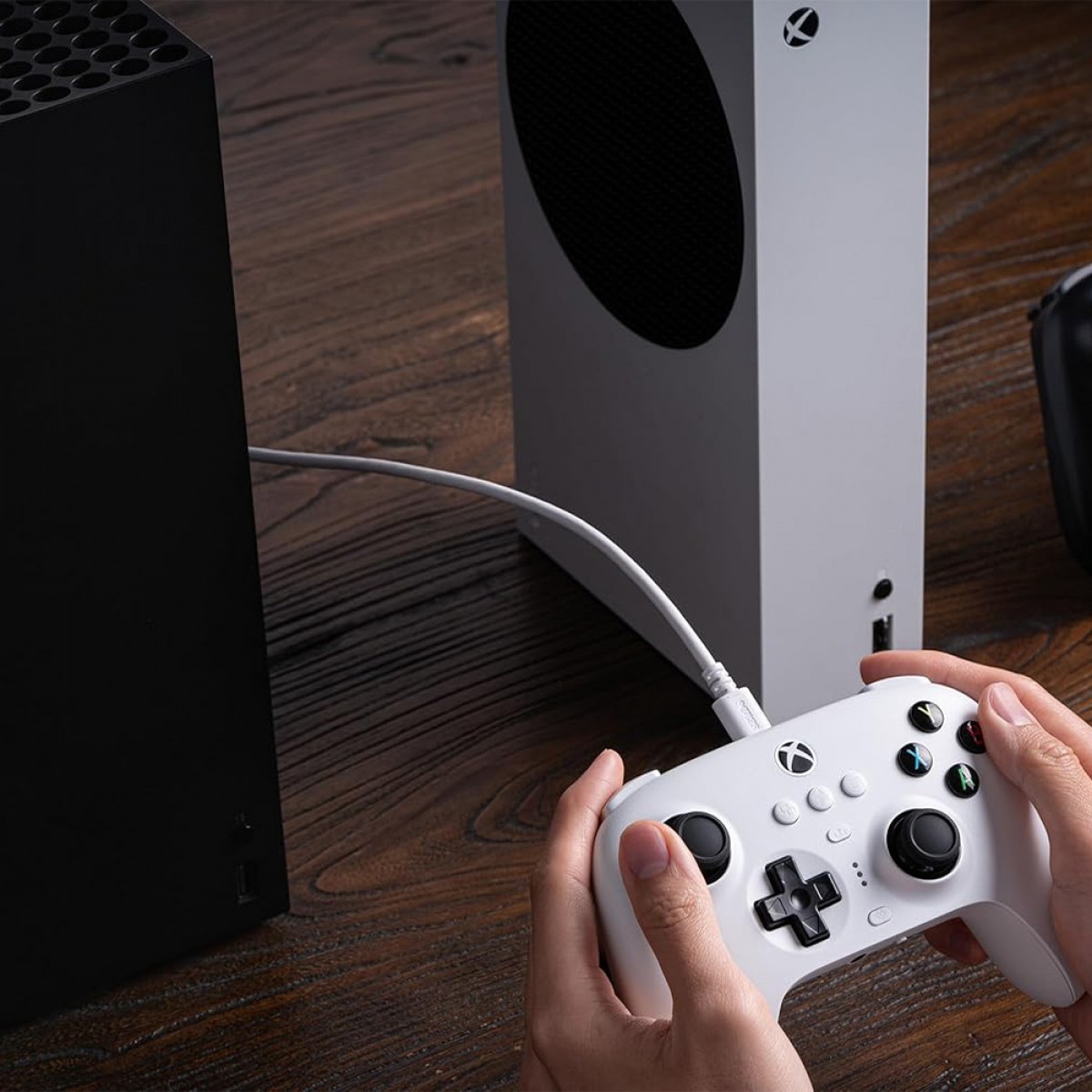 Controle Gamer 8BitDo Ultimate 3-Mode Para Xbox, Com Joystick Hall Effect, Windows/Android, Licenciado Microsoft, Branco, 81HB01D