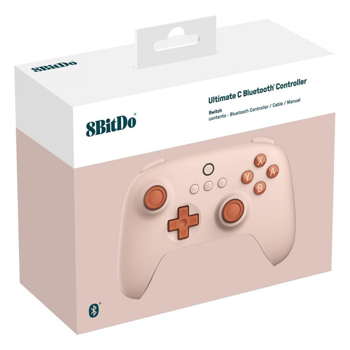 Controle Gamer 8BitDo Ultimate C Para Nintendo Switch, Sem Fio, Bluetooth, Switch, Orange, 80NB02