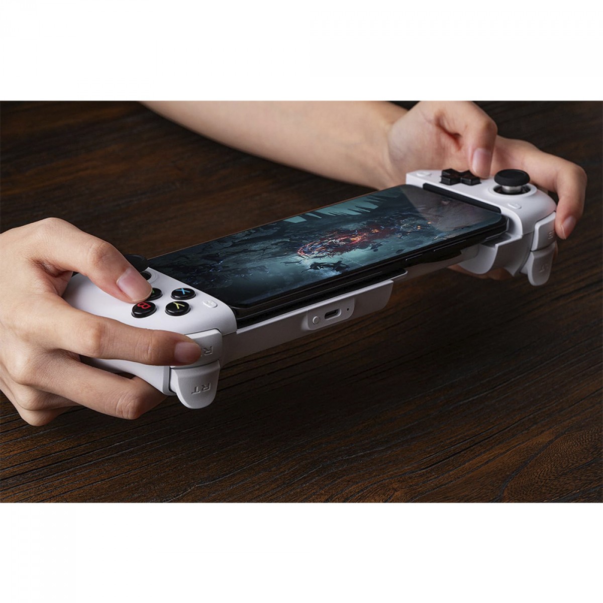 Controle Gamer 8BitDo Ultimate Mobile, Bluetooth, Hall Effect, Branco, 80LB01