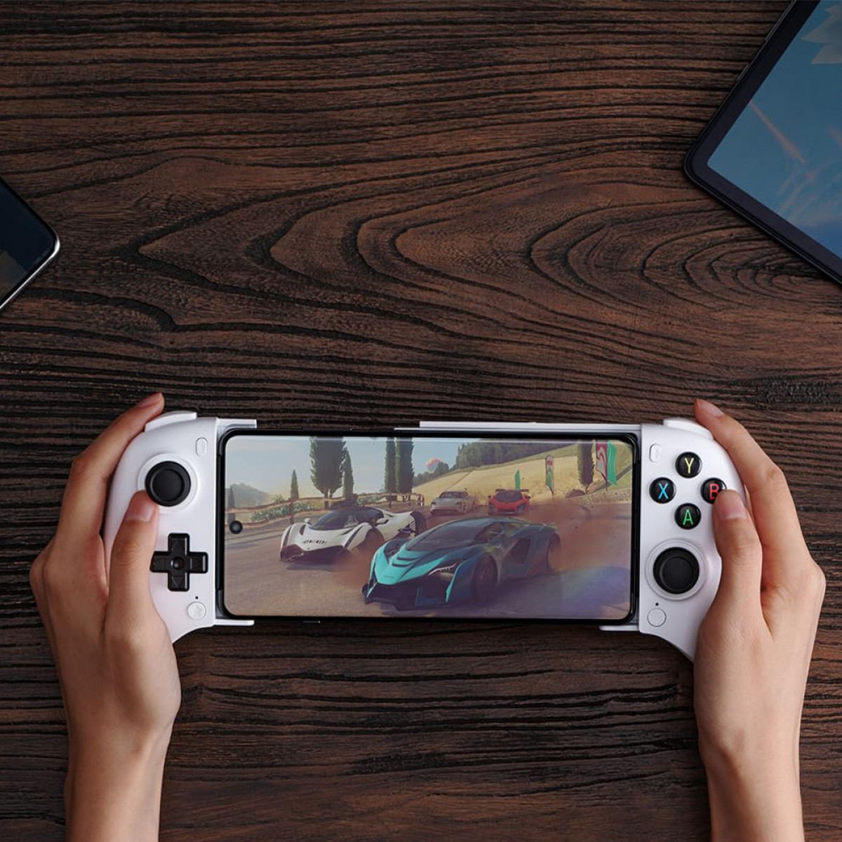 Controle Gamer 8BitDo Ultimate Mobile, Bluetooth, Hall Effect, Branco, 80LB01