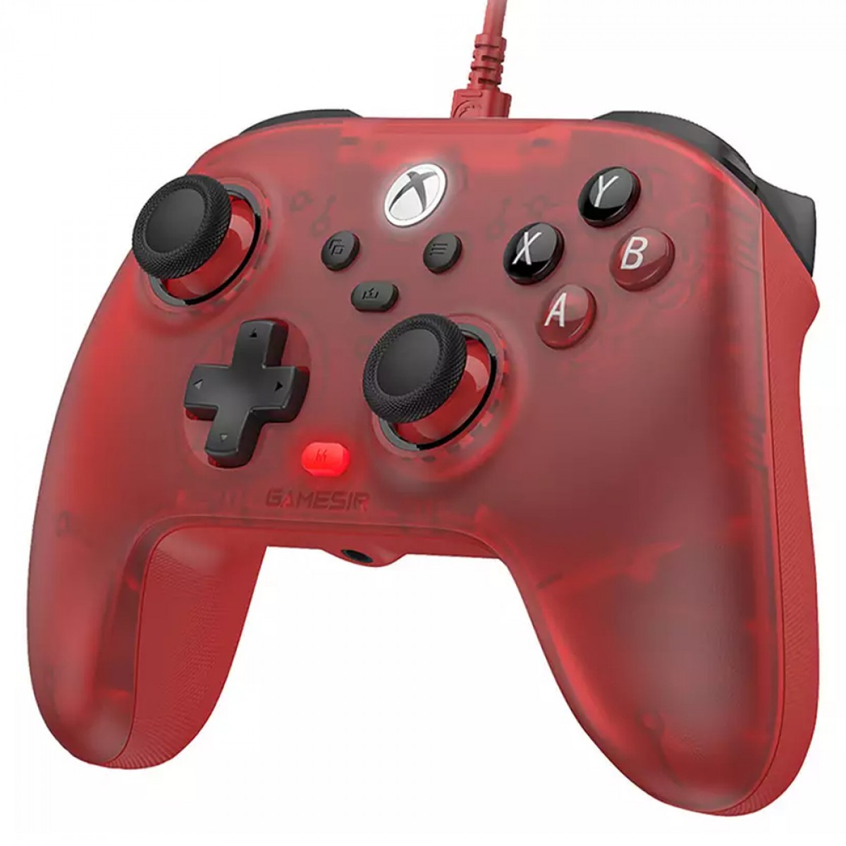 Controle Gamer GameSir T7 Ruby Red, USB, Para Xbox/PC, Hall Effect, Licenciado Microsoft, Vermelho