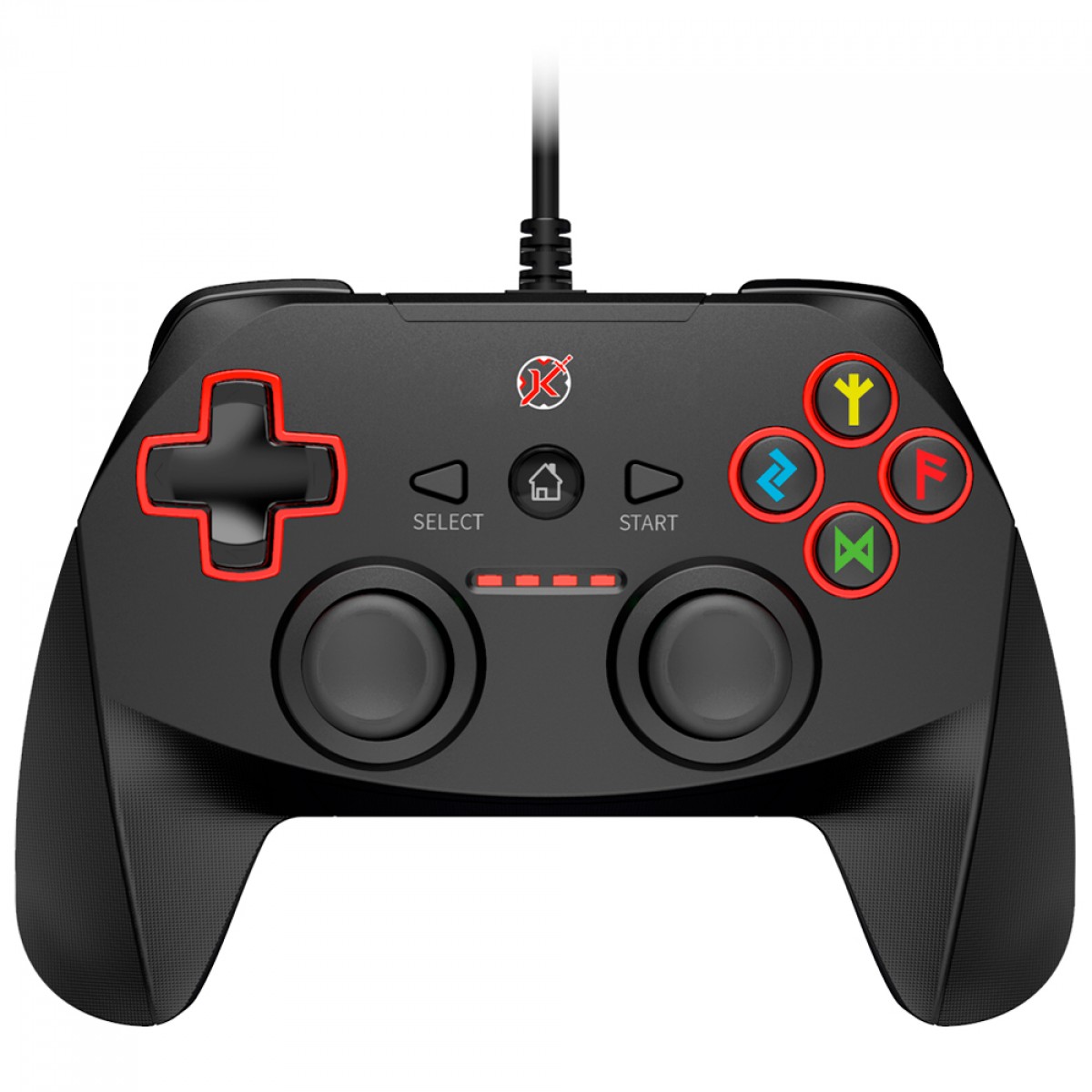 Controle Gamer Kalkan Dagaz, USB, Preto, KLK00001
