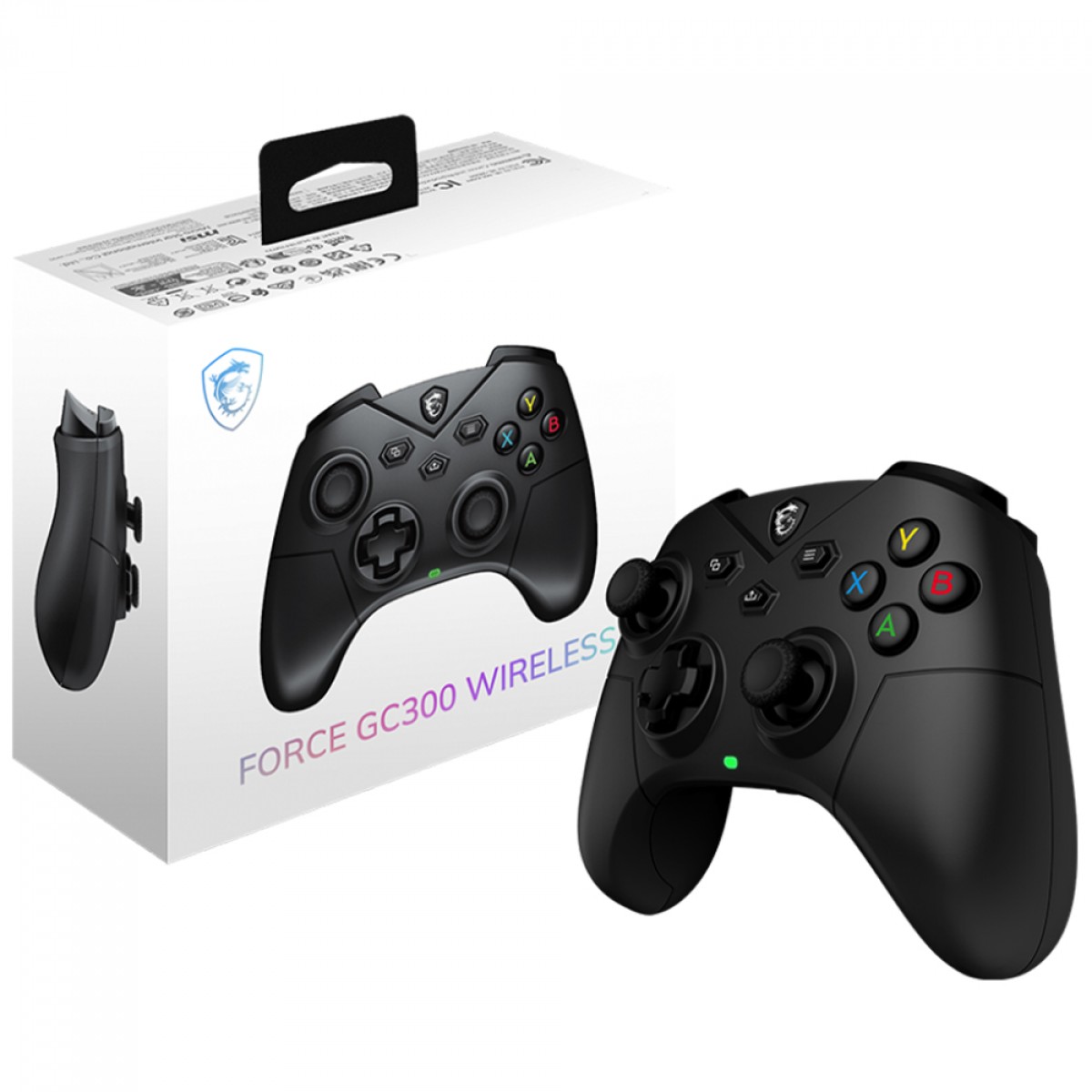Controle Gamer MSI Force GC300, Wireless/Bluetooth, PC e Android, Preto