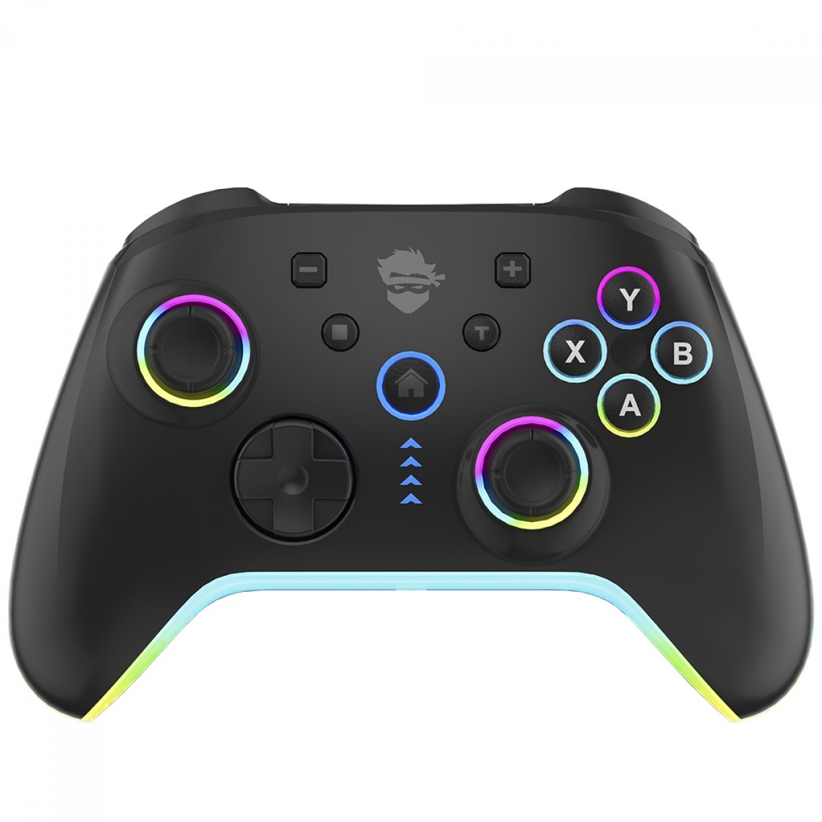 Controle Gamer Ninja Sword V2, RGB, Bluetooth, PC, Android, iOS, Switch, Preto, GN-CT-SWBYNWV2