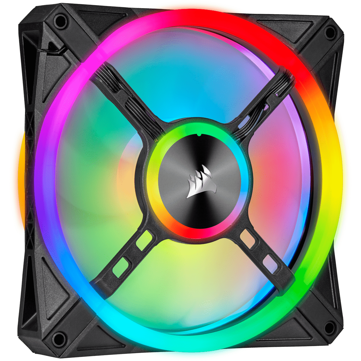 Kit Fan para Gabinete Corsair RGB, 140mm RGB LED Fan, Dual Pack with Lighting, CO-9050100-WW