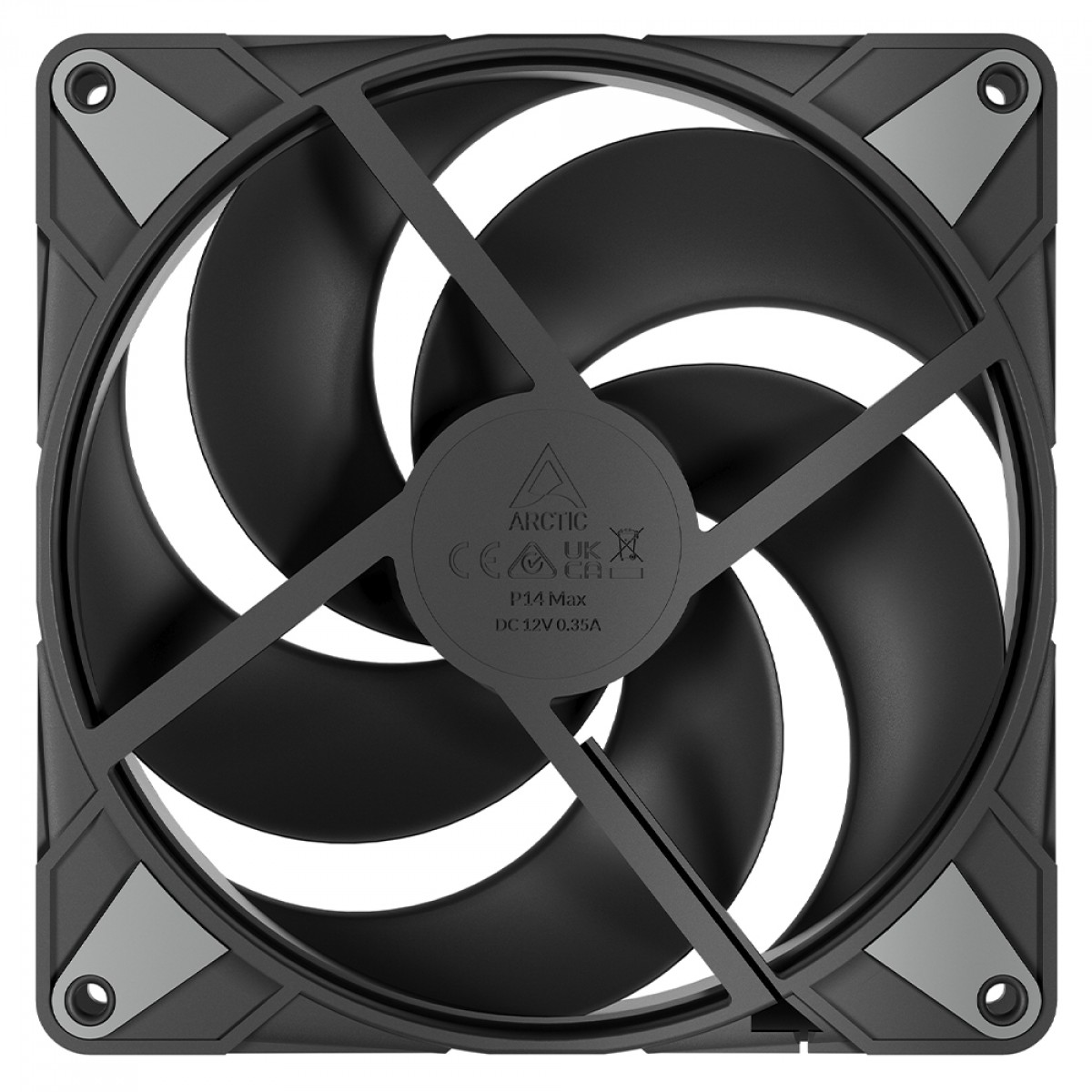 Cooler Para Gabinete Arctic P14 Max, 140mm, PWM, Preto, ACFAN00287A