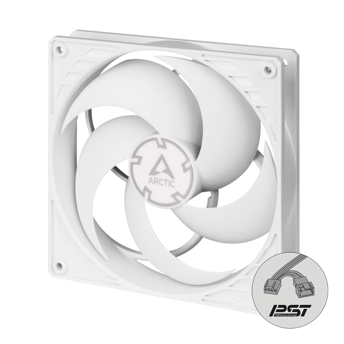 Cooler para Gabinete Arctic P14 PWM PST, 140mm, White, ACFAN00197A - Open Box