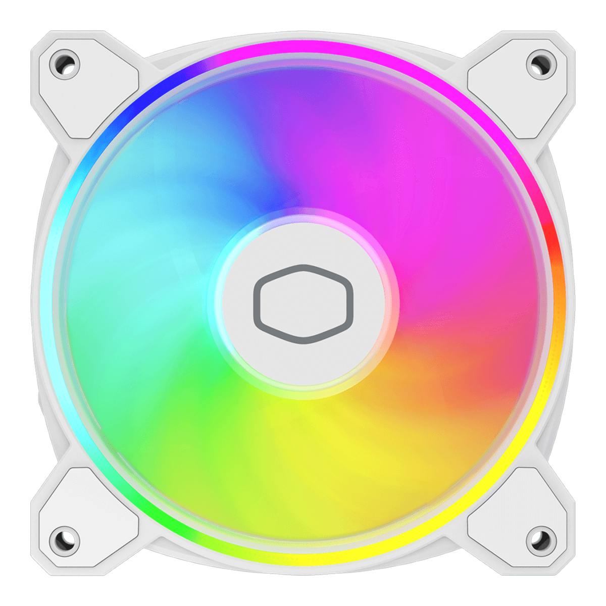 Cooler Para Gabinete Cooler Master MasterFan MF120 HALO², 120mm, ARGB, White, MFL-B2DW-21NP2-R2