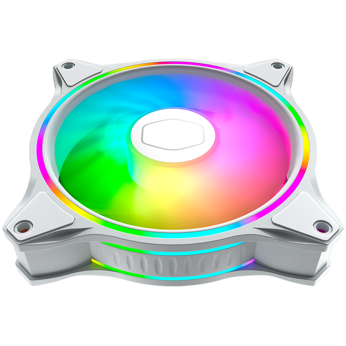 Cooler Para Gabinete Cooler Master MF120 Halo White Edition, ARGB Loop Duplo, 120mm, MFL-B2DW-18NPA-R1