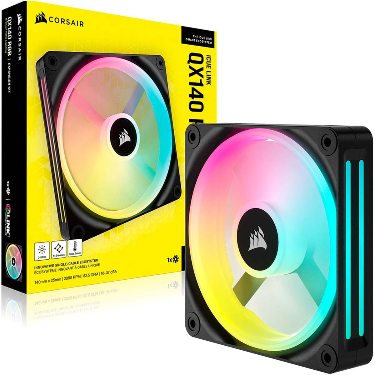 Cooler para Gabinete Corsair, iCue, Magnetic, RGB, 140mm, CO-9051003-WW