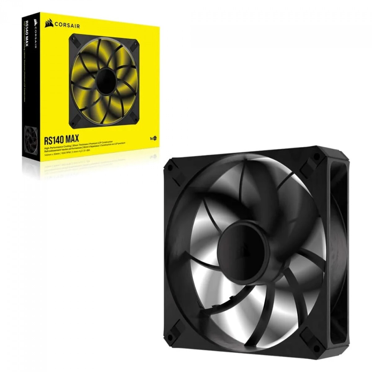 Cooler Para Gabinete Corsair RS140 MAX, 140mm, Preto, CO-9050174-WW