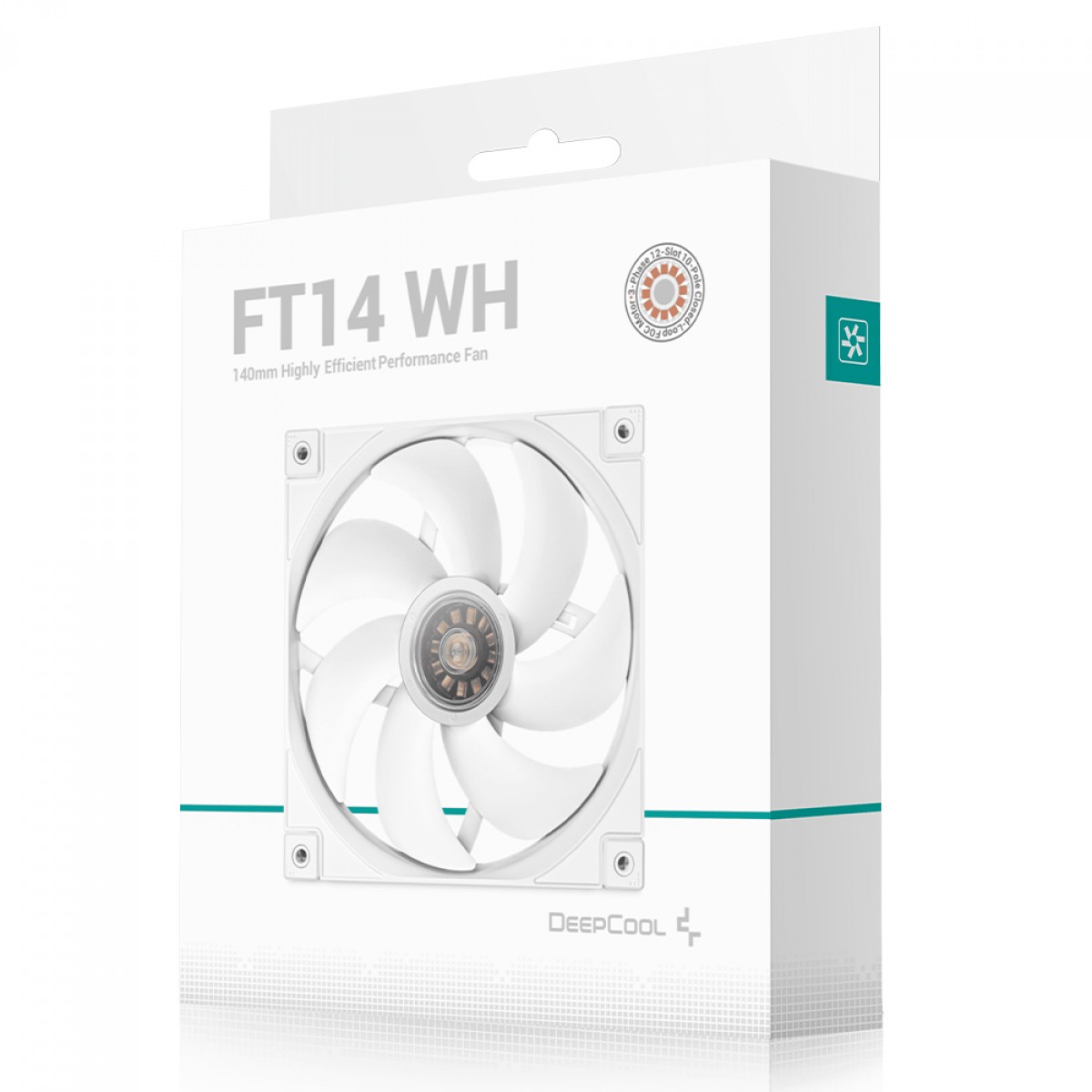 Cooler Para Gabinete DeepCool FT14 WH, LED, 140mm, PWM, Branco, R-FT14-WHWPN1-G