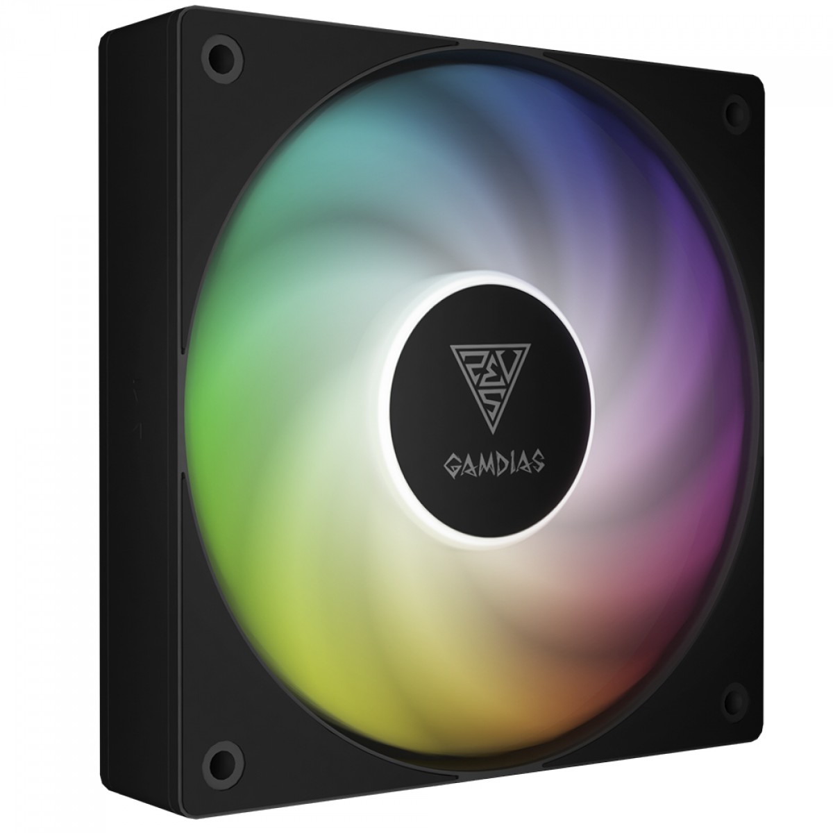 Cooler Para Gabinete Gamdias Notus M1-1201, 120mm, ARGB, PWM, Preto