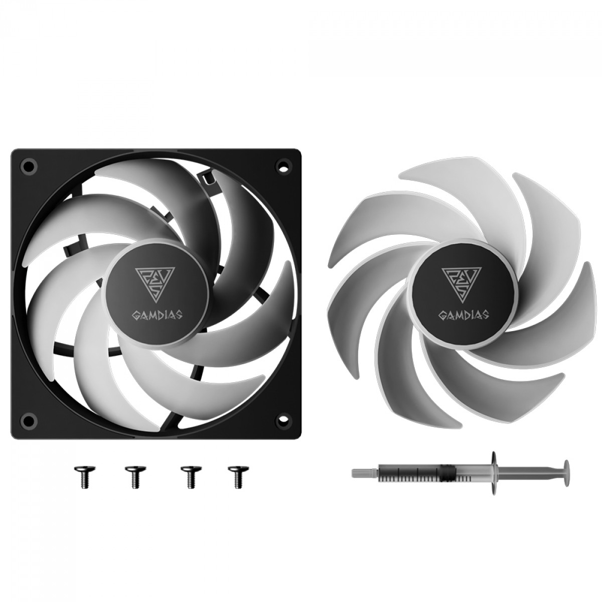 Cooler Para Gabinete Gamdias Notus M1-1201, 120mm, ARGB, PWM, Preto