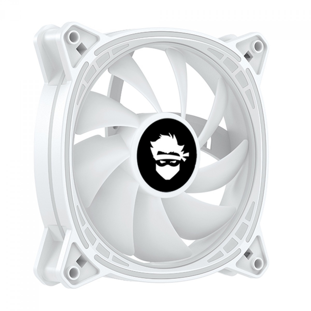Kit Fan Com 3 Unidades Gamer Ninja Fuuton, ARGB, 120mm, White