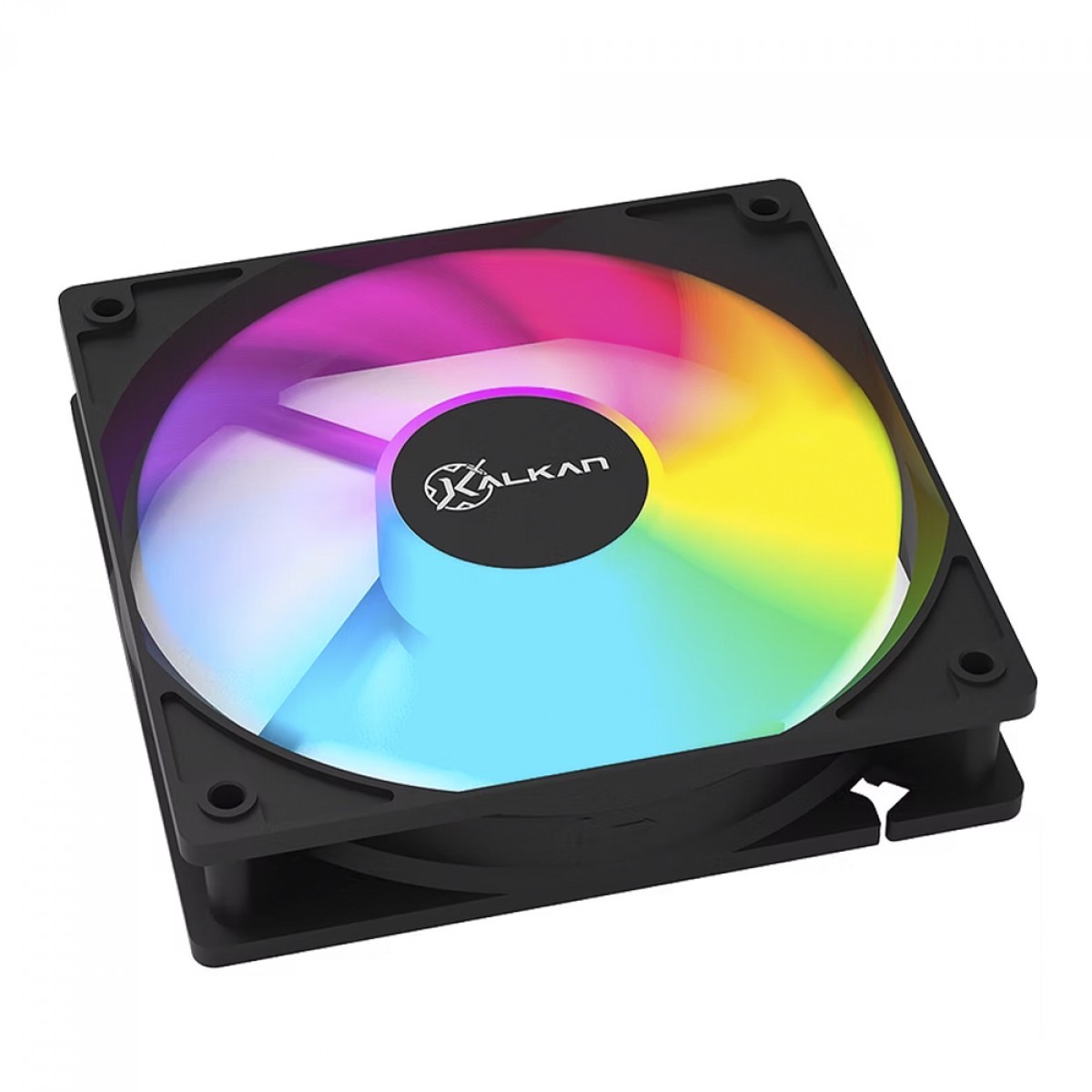 Cooler Para Gabinete Kalkan Lumen, Rainbow, 120mm, Preto, KLK00018