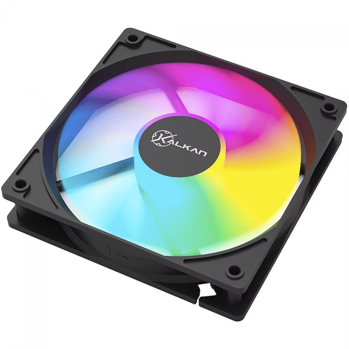 Cooler Para Gabinete Kalkan Lumen, Rainbow, 120mm, Preto, KLK00018
