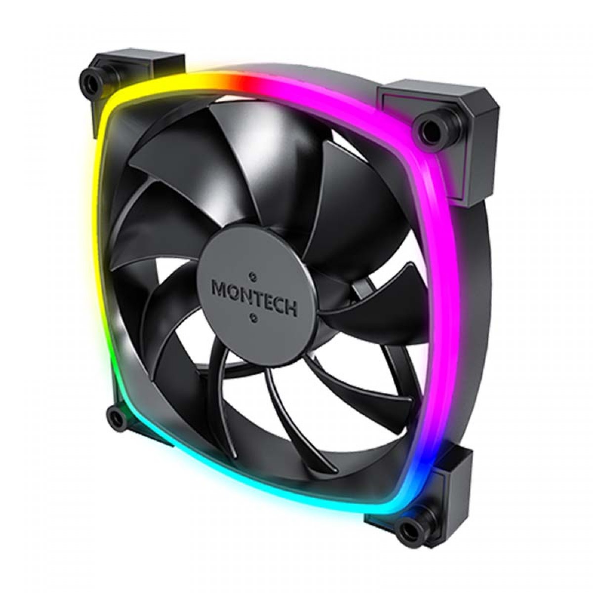 Cooler Para Gabinete Montech AX120 PWM, 120mm, Black
