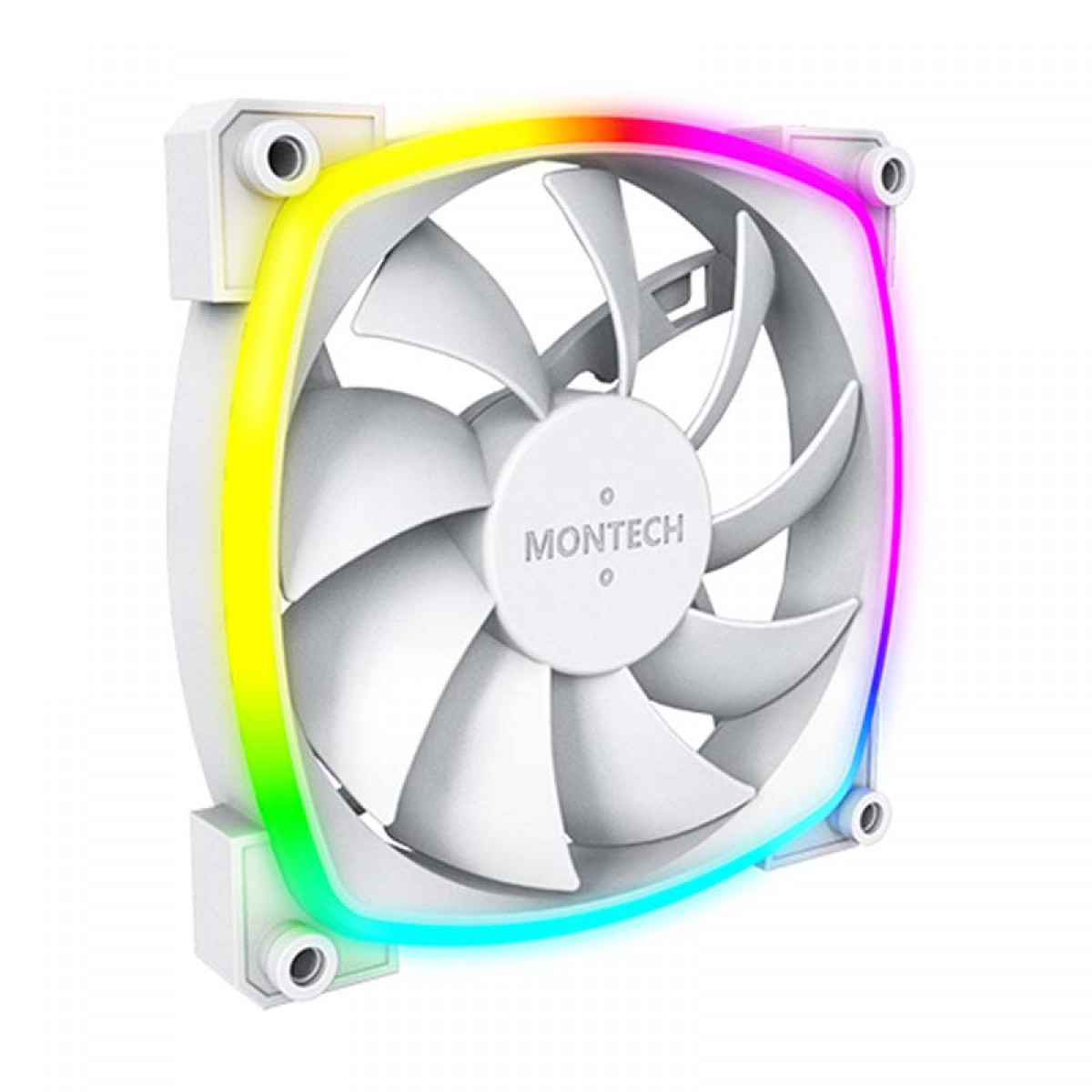 Cooler Para Gabinete Montech AX120 PWM, 120mm, White