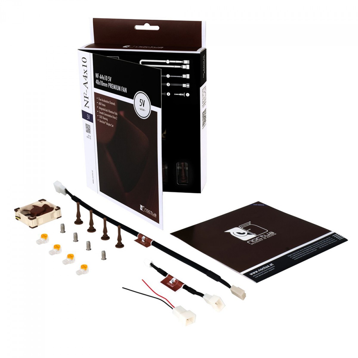 Cooler Para Gabinete Noctua NF-A4x10 5V, 40mm, Beige, 4500RPM, NF-A4x10 5V - Open Box