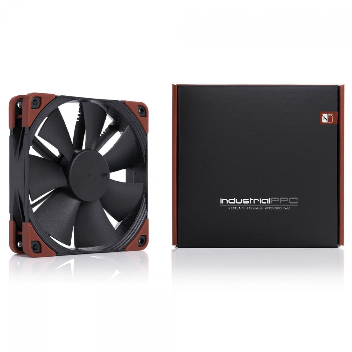 Cooler para Gabinete Noctua NF-F12 industrialPPC-2000 PWM, Black, 120mm, NF-F12 iPPC-2000 PWM