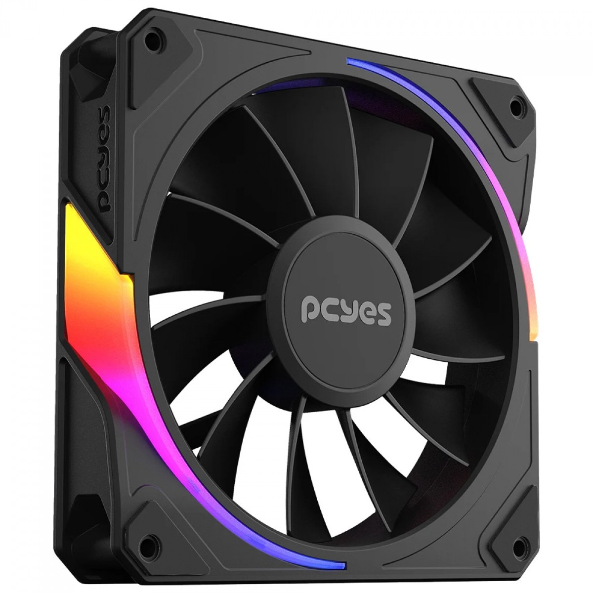 Cooler Para Gabinete PCYes Sangue Frio 3 ARGB Black Vulcan, Reverse, 120mm, Preto, ARGBRVSF3BR