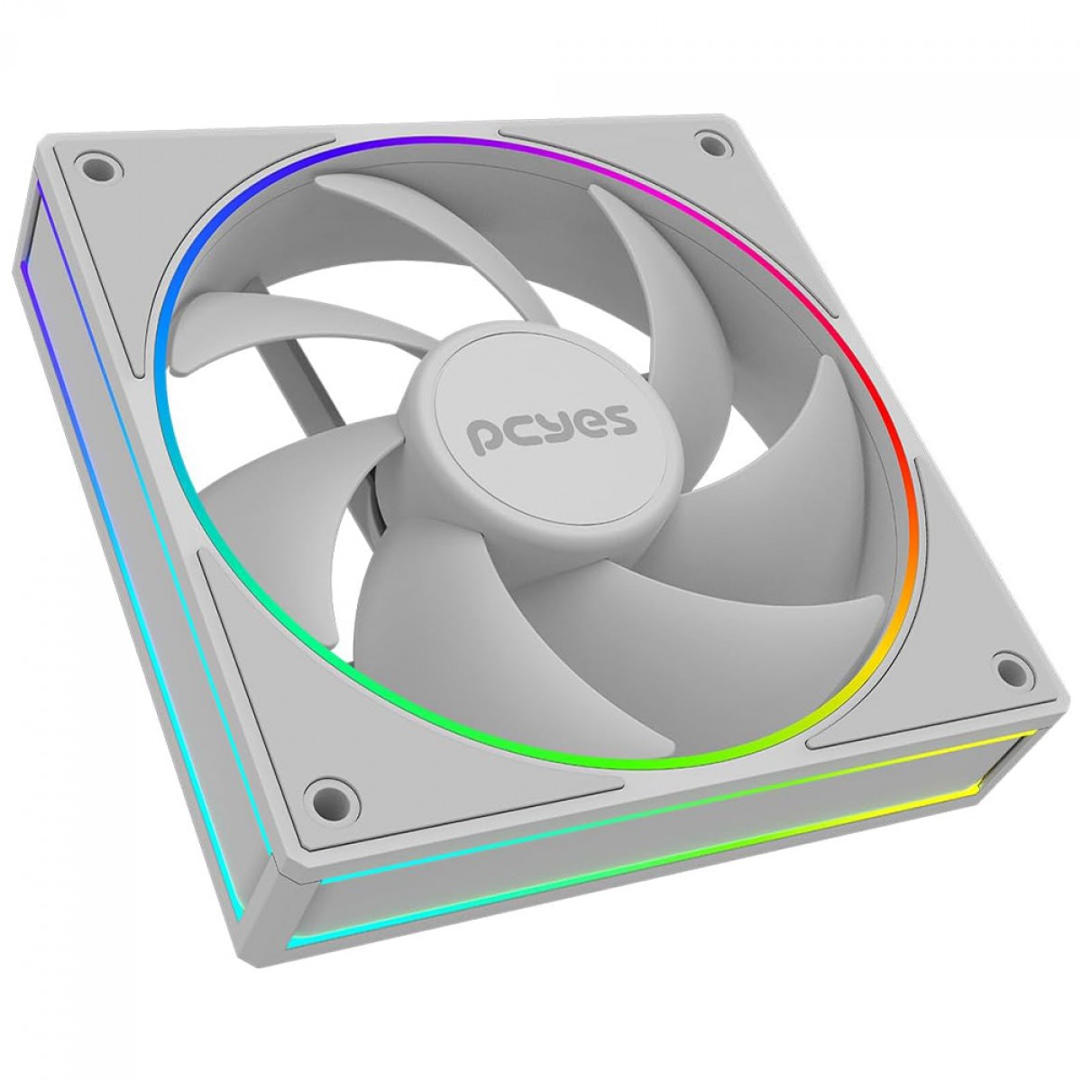 Cooler Para Gabinete PCYes Vision White Ghost, ARGB, 120mm, Branco, FVWG120 - Open Box