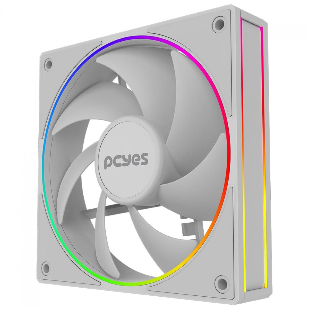 Cooler Para Gabinete PCYes Vision White Ghost, ARGB, 120mm, Branco, FVWG120 - Open Box