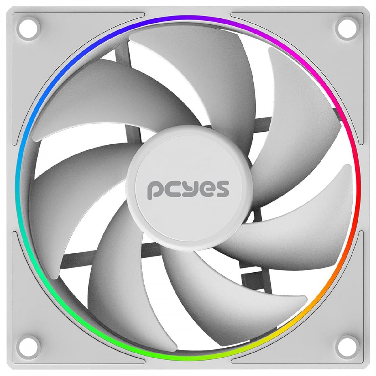 Cooler Para Gabinete PCYes Vision White Ghost, ARGB, 120mm, Branco, FVWG120 - Open Box