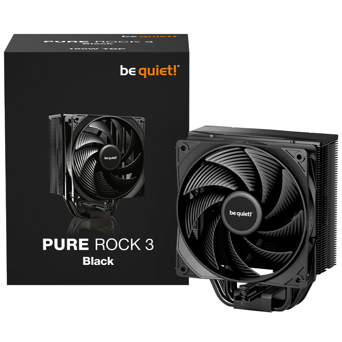 Cooler Para Processador Be Quiet Pure Rock 3, 120mm, Intel/AMD, Preto, BK039