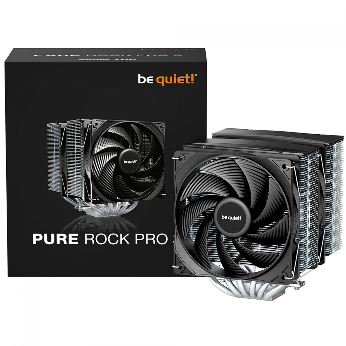 Cooler Para Processador Be Quiet Pure Rock Pro 3, 120mm, Intel/AMD, Preto, BK041