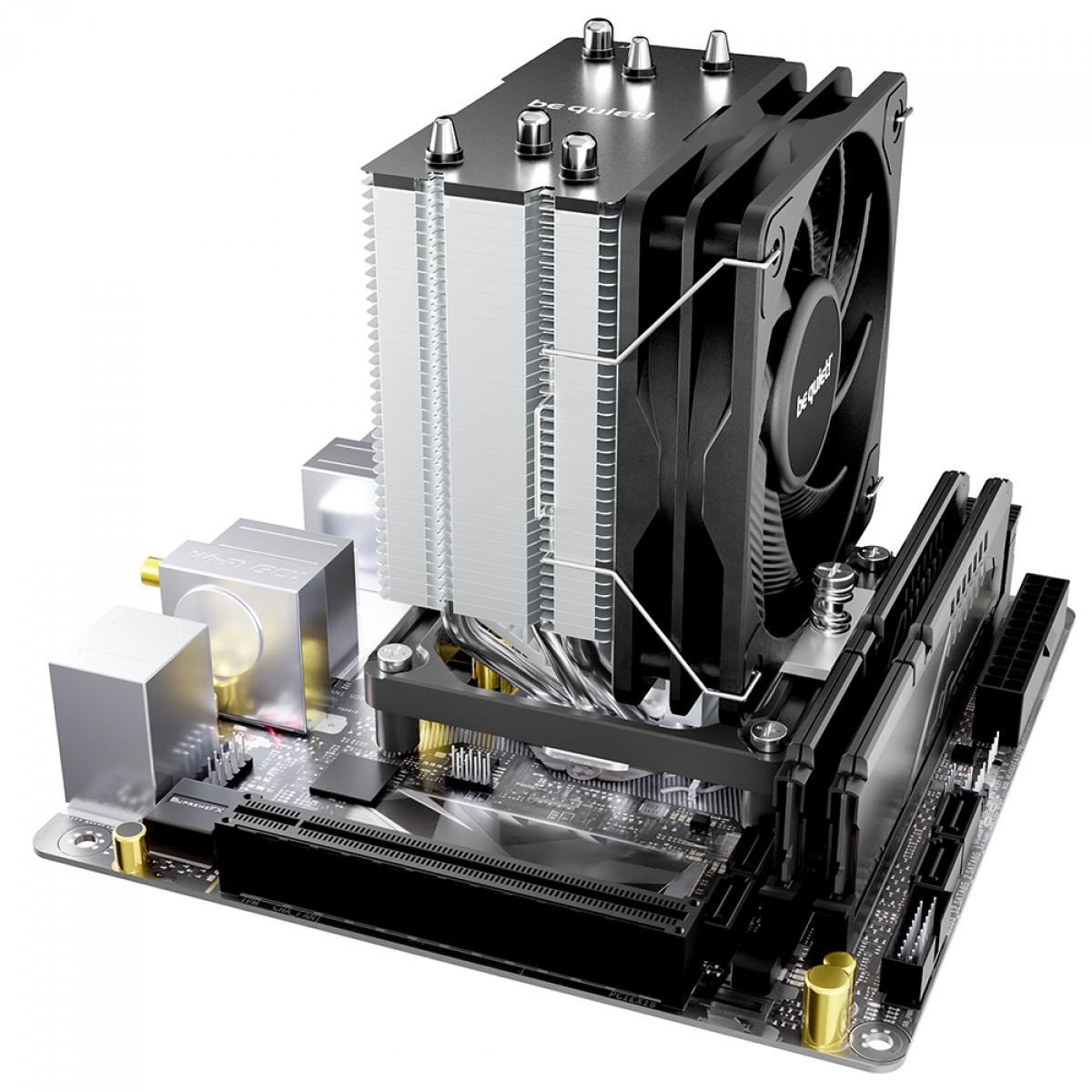 Cooler Para Processador Be Quiet Pure Rock Slim 3, 100mm, Intel/AMD, Preto, BK047