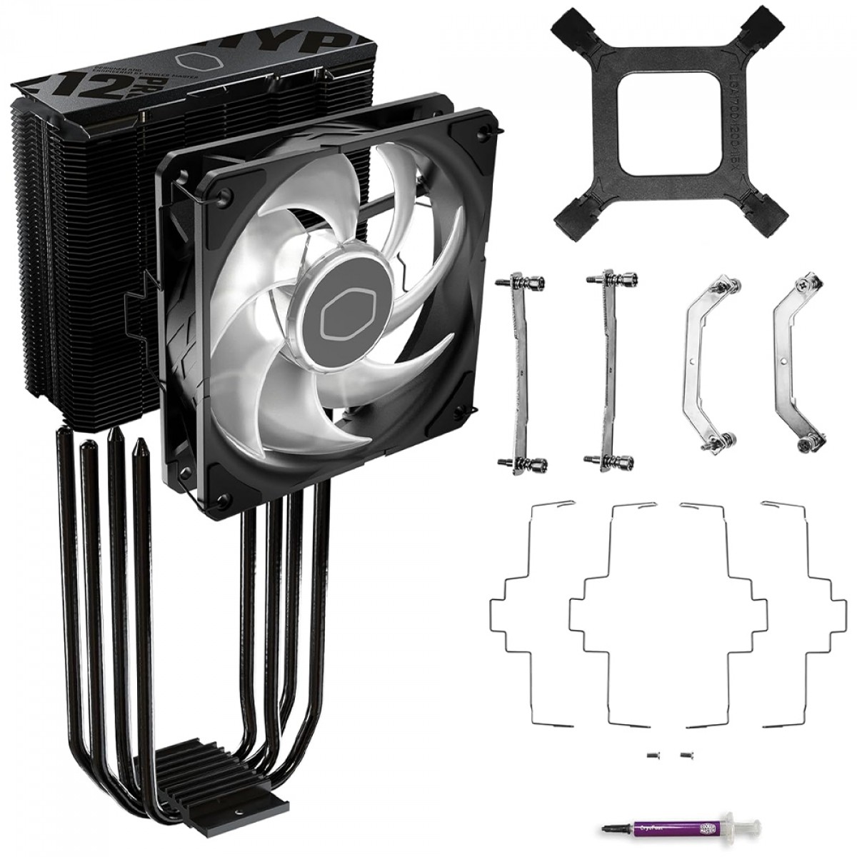 Cooler Para Processador Cooler Master Hyper 212 Pro, 120mm, Intel-AMD, ARGB, Preto, RR-212S-25PZ-R1