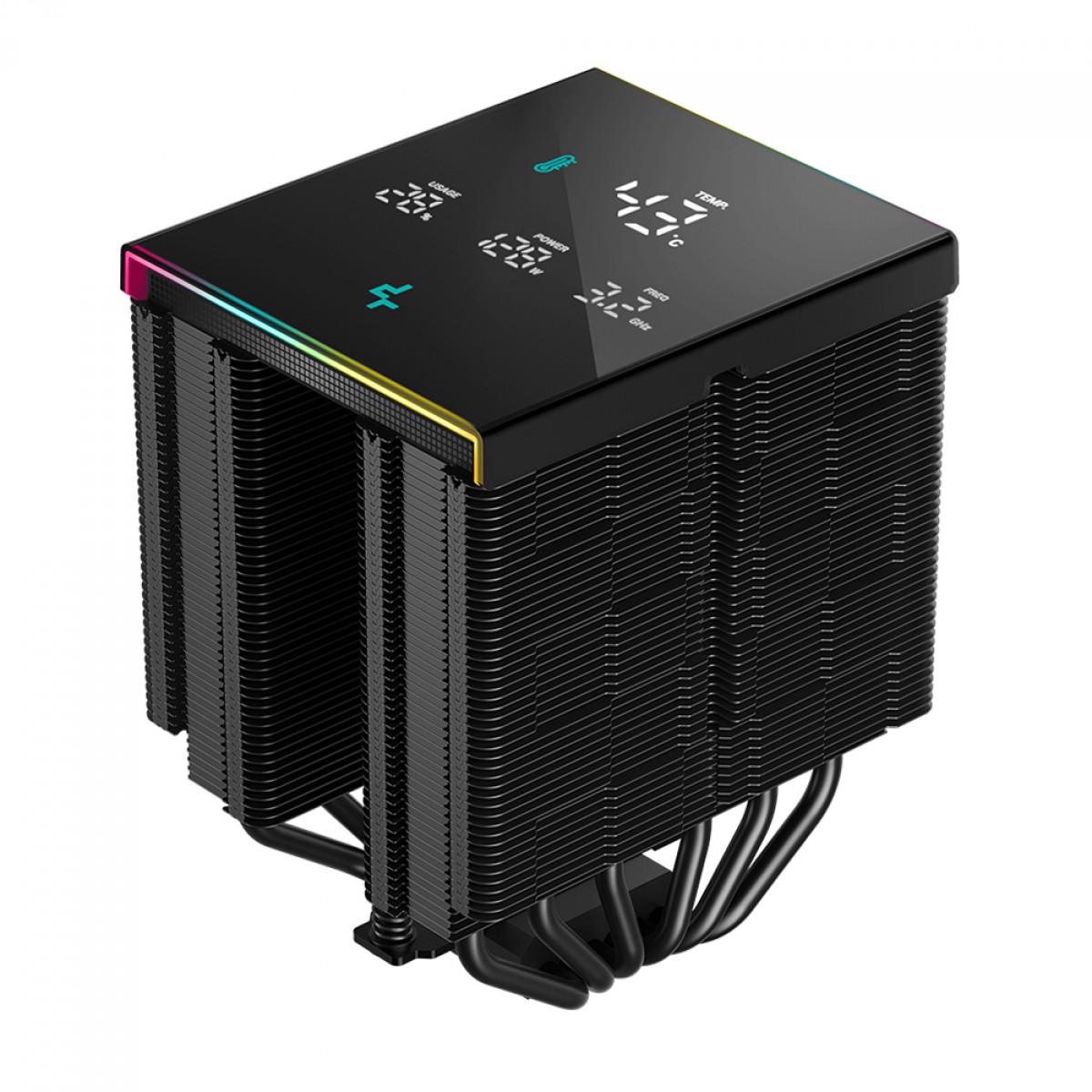 Cooler Para Processador DeepCool AK620 Digital Pro, 120mm, Intel-AMD, Black, R-AK620-BKAPMN-G